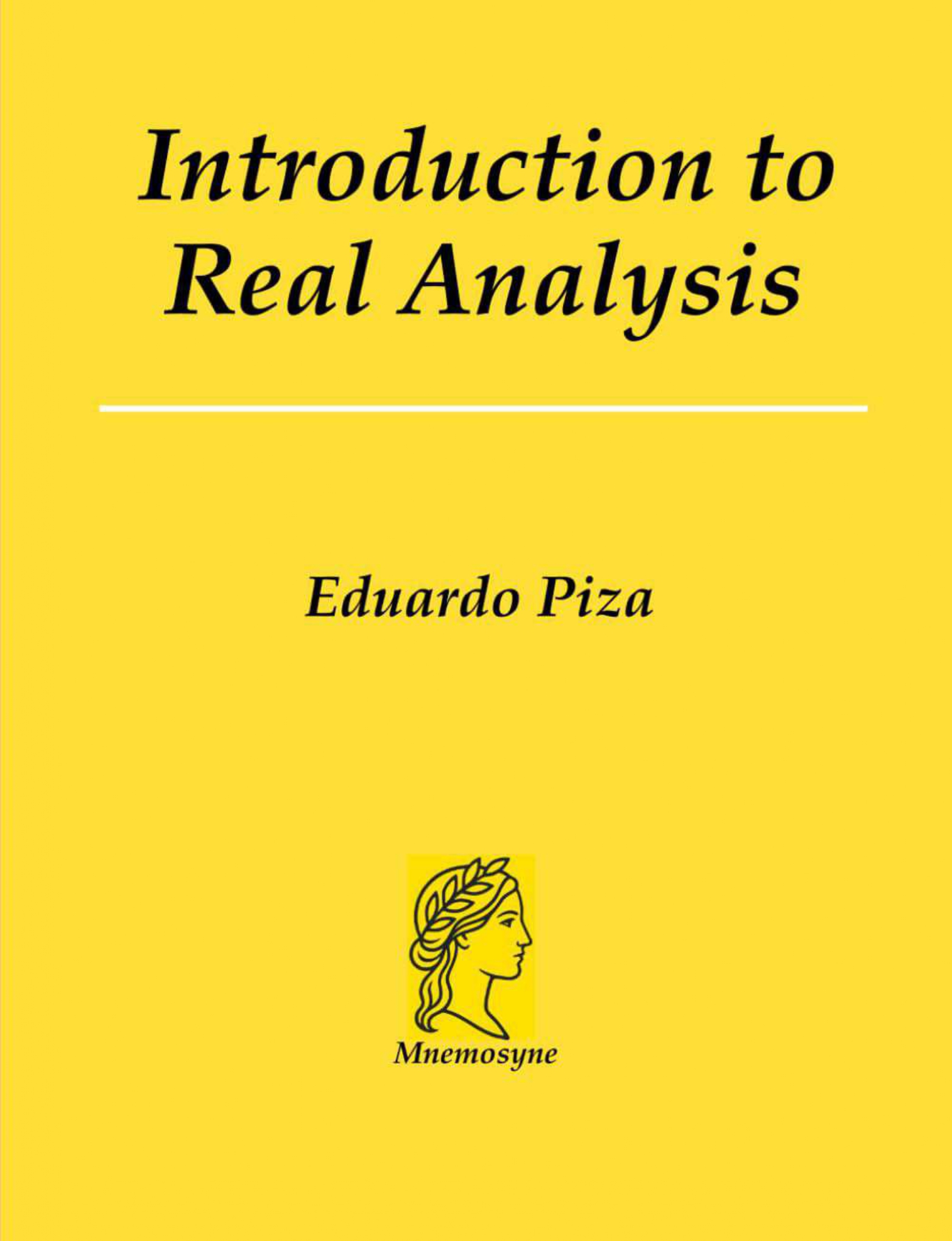 Cover of Introduction to Real Analysis